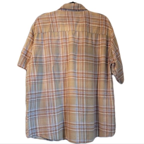 Haband Flannel Short-sleeve Button-down Men's Size XL Bei… - Picture 5 of 7